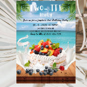 Two-TTI Frutti Boy 2歳の誕生日パーティー 招待状