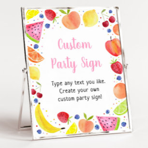 Two-tti Frutti Editable Birthday Sign ポスター