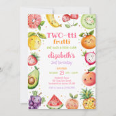 Two-tti Frutti Fruit Kids 2nd Birthday Invitation 招待状 (正面)