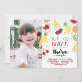Two-tti Frutti Frutti夏の誕生日写真 招待状 (正面)