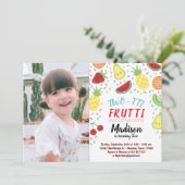 Two-tti Frutti Frutti夏の誕生日写真 招待状 (スタンド正面)