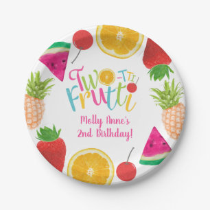 TWO-tti Frutti Frutti Girl 2nd Birthday ペーパープレート