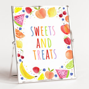 Two-tti Frutti Sweets & Treats Party Sign ポスター