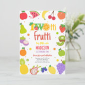 Two-tti Frutti Twotti Fruit Tropical 2nd Birthday  招待状 (スタンド正面)
