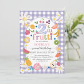 Two-tti Frutti Twotti Fruit Tropical 2nd Birthday  招待状 (スタンド正面)