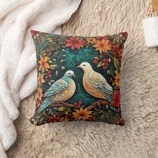 Two Turtle Doves クッション (ブランケット)