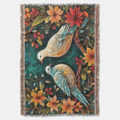 Two Turtle Doves スローブランケット (正面縦)