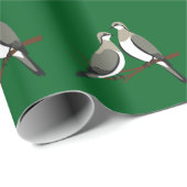 Two Turtle Doves Cut-Out Stencil Retro Style 1 ラッピングペーパー (ロールコーナー)