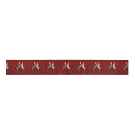 Two Turtle Doves Cut-Out Stencil Retro Style 7 グログランリボン