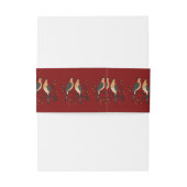 Two Turtle Doves Cut-Out Stencil Retro Style 7 招待状ベリーバンド (裏面例)