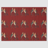 Two Turtle Doves Cut-Out Stencil Retro Style 7 薄葉紙 (正面)