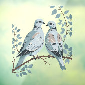 Two Turtle Doves Cut-Out Stencil-Style ウィンドウサイン (シート3)
