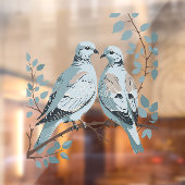 Two Turtle Doves Cut-Out Stencil-Style ウィンドウサイン (シート2)