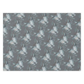 Two Turtle Doves Cut-Out Stencil-Style テーブルクロス (正面(横))