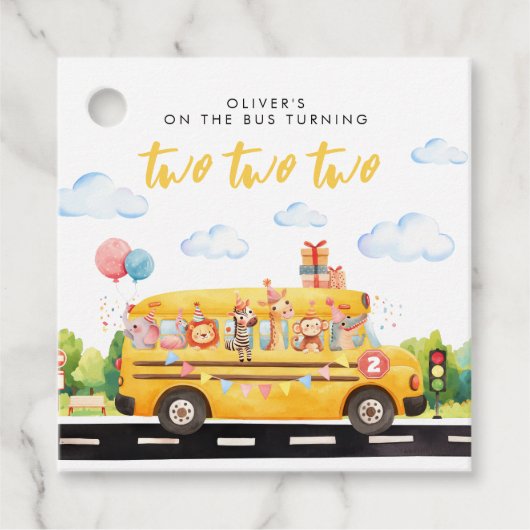 Two Two Two School Bus フェイバータグ (正面)