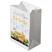 Two Two Two School Bus ミディアムペーパーバッグ (正面アングル)