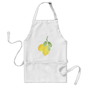 Two Watercolor Lemons スタンダードエプロン