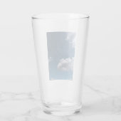 Two white clouds , on a blue sky タンブラーグラス (裏面)
