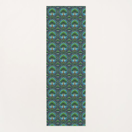 Two white panels display a vertical and horizontal ヨガマット (正面)