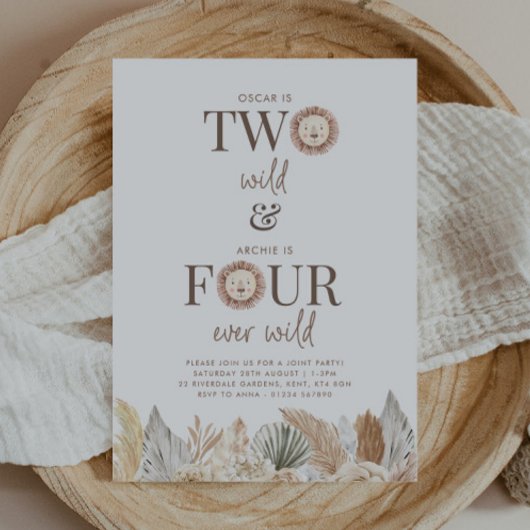 Two WildとFour Ever Wildのジョイント招待 招待状