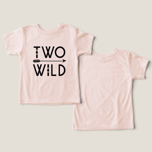 Two Wild 2nd Birthday Boy or Girl (デザイン正面&裏面)