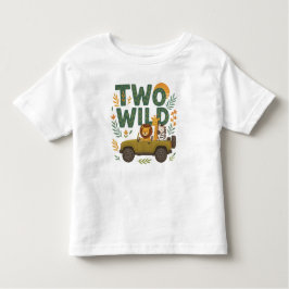 TWO WILD - 2nd Birthday T-Shirt for Toddlers トドラーTシャツ