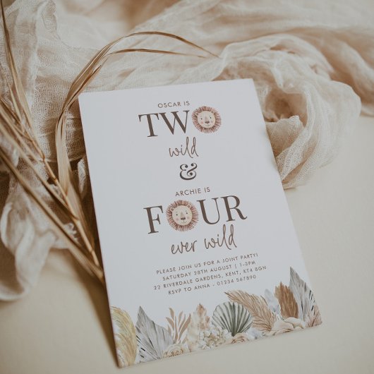 Two Wild and Four Ever Wild Joint Invite 招待状