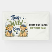 Two Wild Boys バースデーパーティー ウェルカムサイン 横断幕 (横)