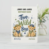 Two Wild Boys バースデーパーティー 招待状 (スタンド正面)