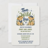 Two Wild Boys バースデーパーティー 招待状 (裏面)