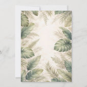 Two Wild Jungle Safari Animals Boy 2nd Birthday  招待状 (裏面)