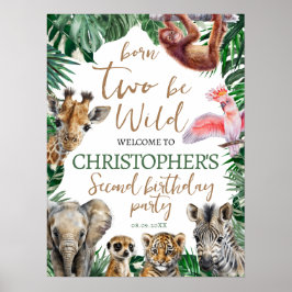 Two Wild Jungler kids 2nd誕生日パーティーへようこそ ポスター