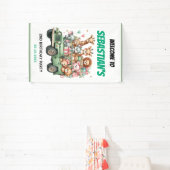 Two Wild Safari Animal 2nd Birthday Party 横断幕 (インサイチュ)