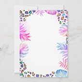 Two Wild Safari Animals 2nd Birthday Invitat 招待状 (裏面)