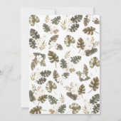 Two Wild Safari Animals 2nd Birthday Party 招待状 (裏面)