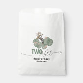 Two Wild Tropical Giraffe Animal Birthday Party  フェイバーバッグ (正面)