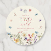 Two Wild Wildflower Wild Flower 2nd Birthday Party フェイバータグ (裏面)