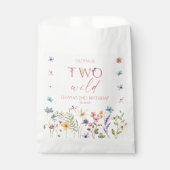 Two Wild Wildflower Wild Flower 2nd Birthday Party フェイバーバッグ (正面)