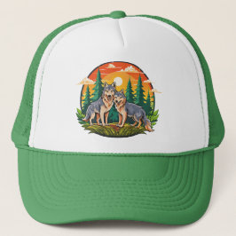 Two wolves キャップ