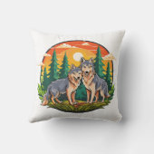 Two wolves クッション (裏面)