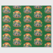 Two wolves ラッピングペーパー (フラット)