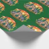 Two wolves ラッピングペーパー (角)