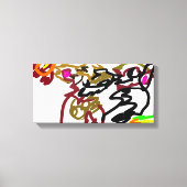 Two wolves Autumn キャンバスプリント (正面)