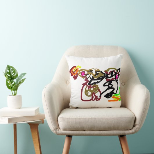 Two wolves Autumn クッション (椅子)