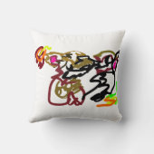 Two wolves Autumn クッション (裏面)