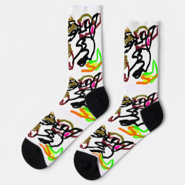 Two wolves Autumn ソックス