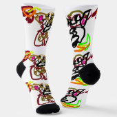 Two wolves Autumn ソックス (傾斜あり)