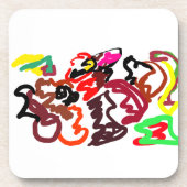 Two wolves autumn lover   コースター (正面)