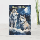 Two Wolves in Winter カード (正面)