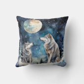 Two Wolves in Winter クッション (裏面)